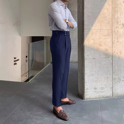 𝐍𝐚𝐯𝐲 𝐁𝐥𝐮𝐞 𝐒𝐢𝐠𝐧𝐚𝐭𝐮𝐫𝐞 𝐃𝐨𝐮𝐛𝐥𝐞 𝐁𝐮𝐭𝐭𝐨𝐧 𝐅𝐨𝐫𝐦𝐚𝐥 𝐆𝐮𝐫𝐤𝐡𝐚 𝐏𝐚𝐧𝐭𝐬