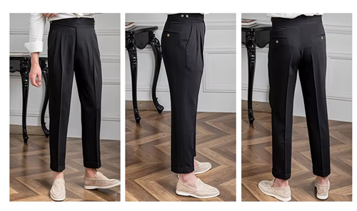 𝐁𝐥𝐚𝐜𝐤 𝐂𝐥𝐚𝐬𝐬𝐢𝐜 𝐃𝐨𝐮𝐛𝐥𝐞 𝐁𝐮𝐭𝐭𝐨𝐧 𝐅𝐨𝐫𝐦𝐚𝐥 𝐆𝐮𝐫𝐤𝐡𝐚 𝐏𝐚𝐧𝐭