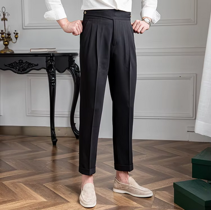 𝐁𝐥𝐚𝐜𝐤 𝐂𝐥𝐚𝐬𝐬𝐢𝐜 𝐃𝐨𝐮𝐛𝐥𝐞 𝐁𝐮𝐭𝐭𝐨𝐧 𝐅𝐨𝐫𝐦𝐚𝐥 𝐆𝐮𝐫𝐤𝐡𝐚 𝐏𝐚𝐧𝐭