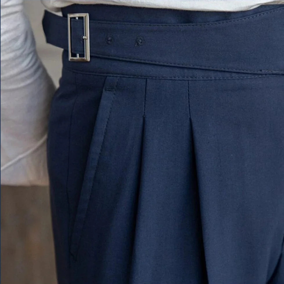 𝐍𝐚𝐯𝐲 𝐁𝐥𝐮𝐞 𝐃𝐨𝐮𝐛𝐥𝐞 𝐁𝐮𝐜𝐤𝐥𝐞 𝐅𝐨𝐫𝐦𝐚𝐥 𝐆𝐮𝐫𝐤𝐡𝐚 𝐏𝐚𝐧𝐭