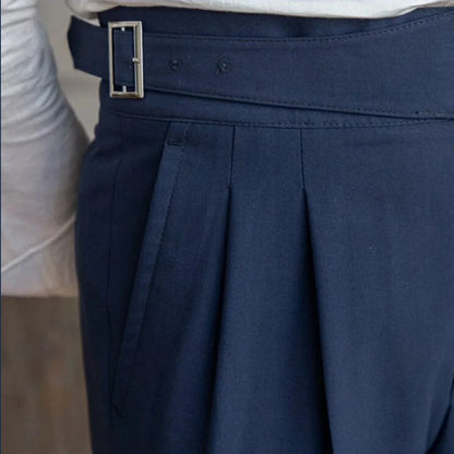 𝐍𝐚𝐯𝐲 𝐁𝐥𝐮𝐞 𝐃𝐨𝐮𝐛𝐥𝐞 𝐁𝐮𝐜𝐤𝐥𝐞 𝐅𝐨𝐫𝐦𝐚𝐥 𝐆𝐮𝐫𝐤𝐡𝐚 𝐏𝐚𝐧𝐭